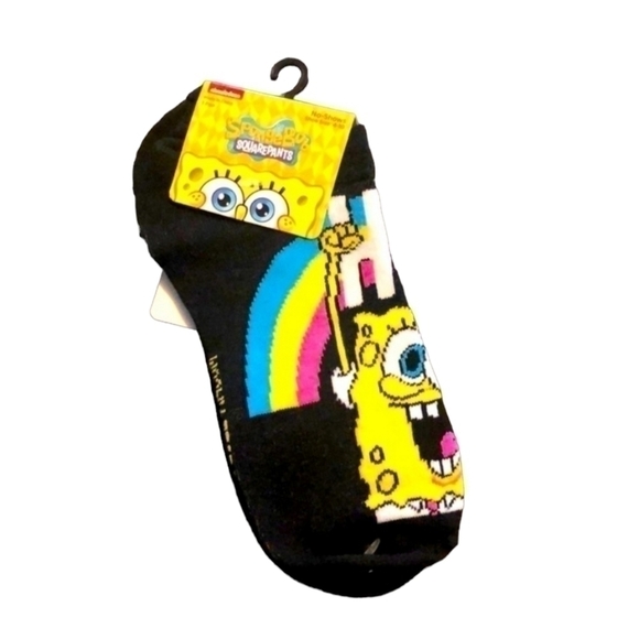 5/$13 SpongeBob SquarePants Socks Size 4-10  New with tags - Picture 1 of 8